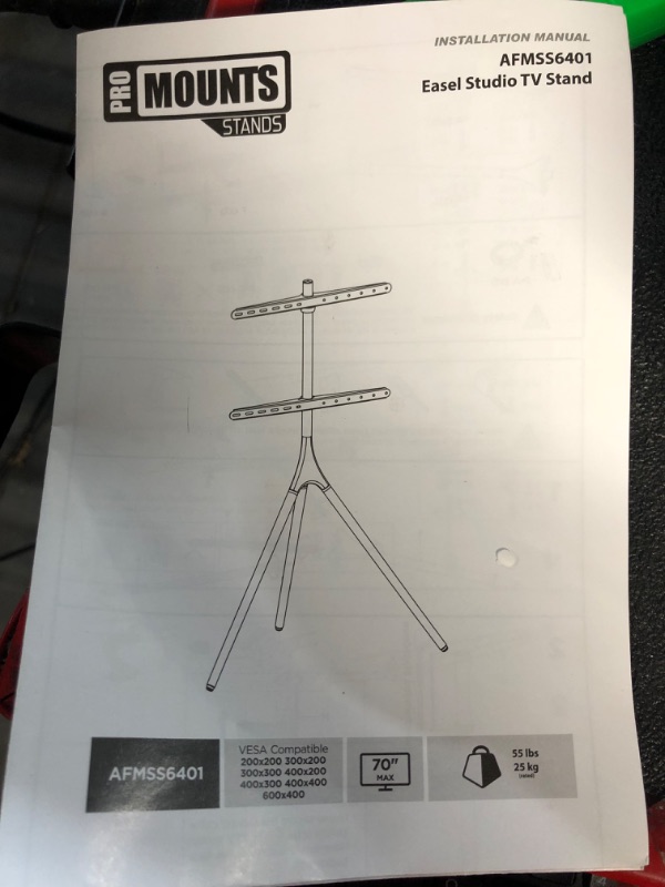 Photo 3 of ProMounts Modern Tripod TV Floor Stand