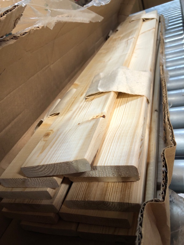Photo 2 of  Support Wooden Bunkie Board/Slats, Twin, Beige Beige Twin Heavy Duty Slat
