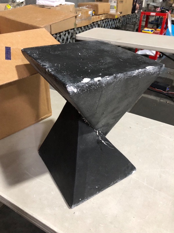 Photo 6 of ***DAMAGED - SEE NOTES***
Christopher Knight Home Kajsa Outdoor Lightweight Concrete Accent Table, Black, 12.5"D x 12.5"W x 18"H