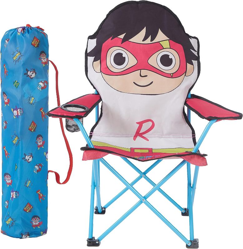 Photo 1 of  Ryan's World Figural Camp Chair for Kids, Indoor/Outdoor Use, Ages 3+
