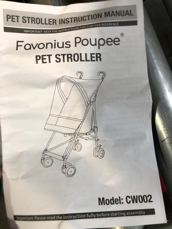 Photo 2 of Favonius poupee Lightweight Pet Stroller,Dog Stroller for Small Dogs & Cats