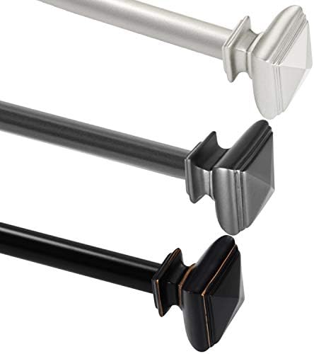 Photo 1 of  Window Curtain Rods for Windows 28 to 48 Inches Adjusts BLACK 