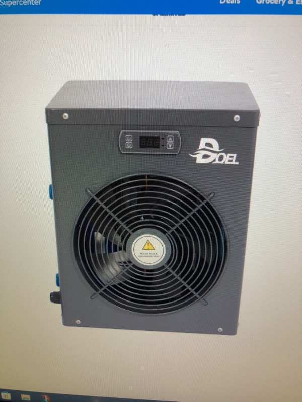 Photo 1 of DOEL 12000 BTU, 60Hz Mini Swimming Pool Heat Pump for Above-Ground Pools