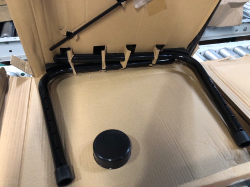 Photo 1 of *USED* Adjustable TV Tray Table - TV Dinner Tray on Bed & Sofa, Comfortable Folding Table with 6 Height & 3 Tilt Angle Adjustments (Black)