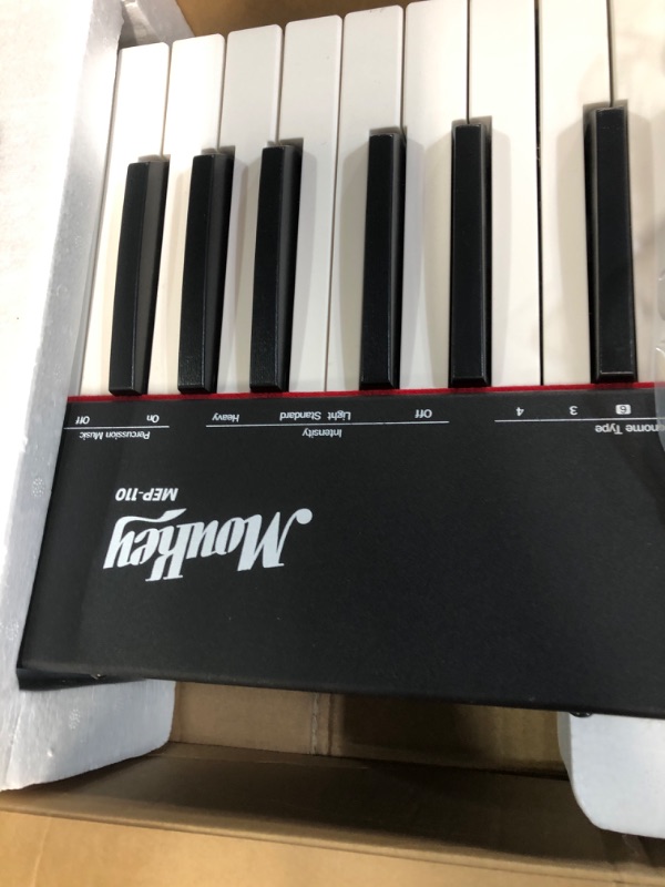 Photo 6 of Moukey Beginner Digital Piano 88 Key Full-Size Semi-Weighted Electric Keyboard, Stand (MEP-110) MEP-110 Digital Piano+ Stand 