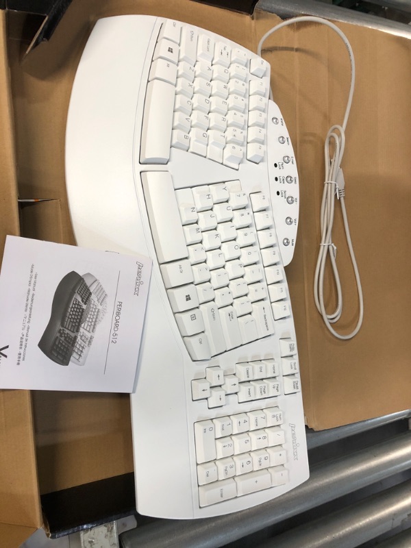 Photo 2 of  Ergonomic Split Keyboard - Natural Ergonomic Design WHITE 