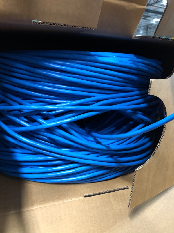 Photo 2 of CAT6 Plenum (CMP) Cable 1000FT  (Blue)