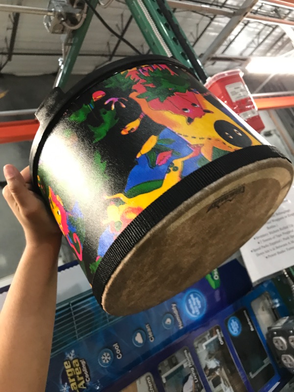 Photo 1 of Kids Percussion Floor Tom Drum Comfort Sound Technology, Rain Forest, 10"