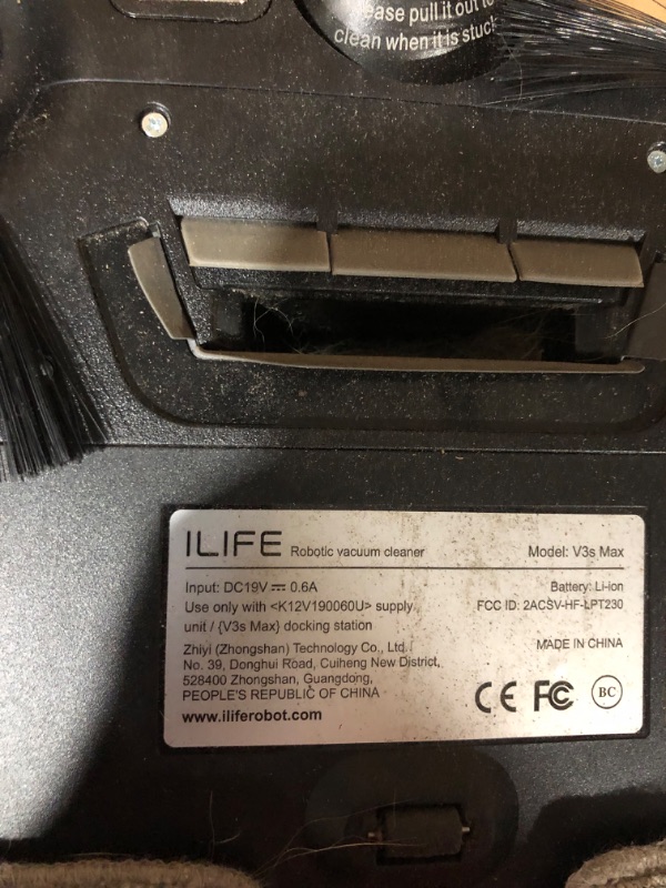 Photo 7 of *PREV USED*
ILIFE V3s Max Robot Vacuum and Mop Combo