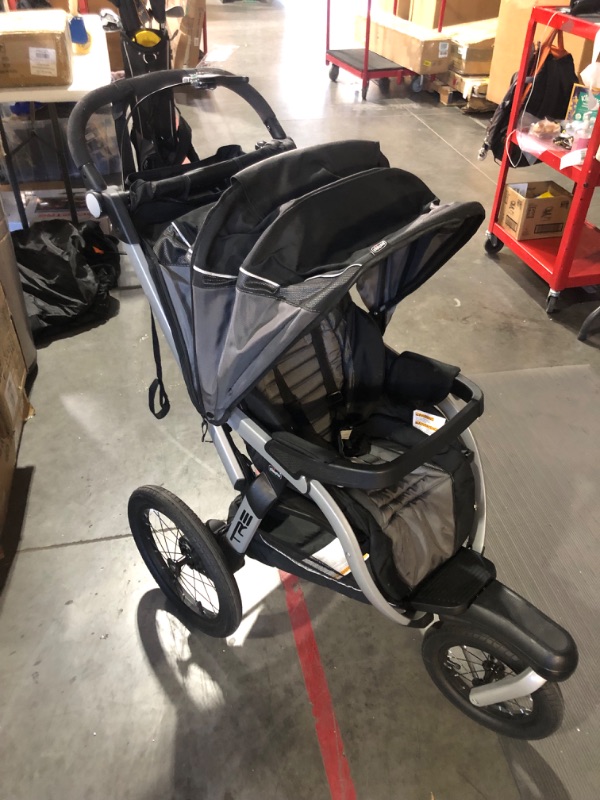 Photo 3 of *FOR PARTS ONLY* Chicco TRE Jogging Stroller - Titan | Black/Grey