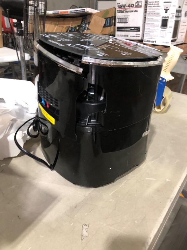 Photo 2 of **NONREFUNDABLE**FOR PARTS OR REPAIR**SEE NOTES**
Air Fryers, Fabuletta 9 Cooking Functions Electric Air Fryer, Shake Reminder, Powerful 1550W Electric Hot Air Fryer Oilless Cooker, Tempered Glass Display, Dishwasher-Safe & Nonstick, 4 Quart Air Fryer Bla