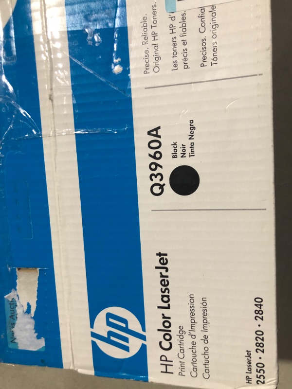 Photo 1 of Q3960A Hewlett Packard Toner Cartridge - Black