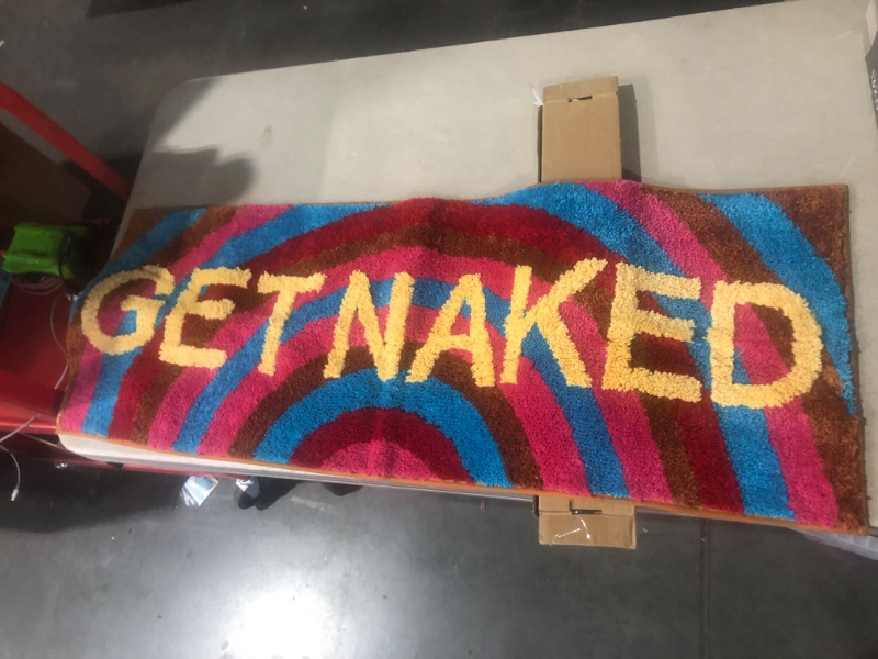 Photo 1 of **STOCK IMAGE FOR SAMPLE**
Zeeinx Get Naked Runner Cute Bathroom Rugs 18*47 RED/BLUE/YELLOW