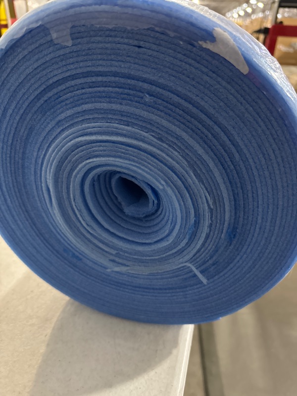Photo 1 of ***USED LIKE NEW***Floorlot Blue Flooring Underlayment with Moisture Barrier for Laminate and Hardwood Floors, (3mm Thick, 200 sq.ft Roll)