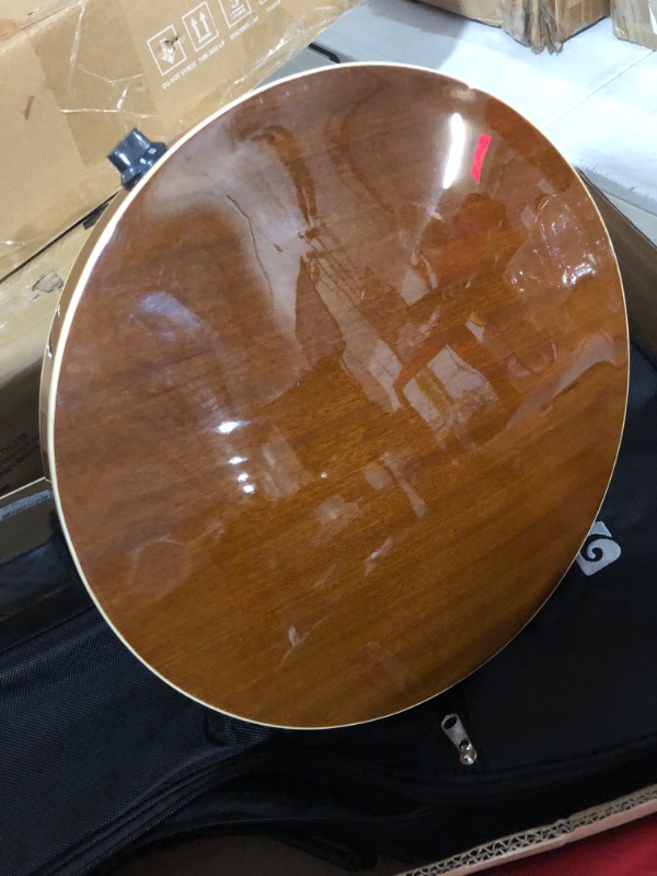 Photo 5 of ***USED*MAJOR DAMAGE CRACKED NECK*PICTURED*UNKNOWN IF MISSING PARTS***
Vangoa Banjo 5 String Acoustic Electric Full Size Closed Back Set with Mahogany Resonator Remo Head Banjoe 24 Brackets with Geared 5th Pegs for Beginners Adults Full Electric Banjo