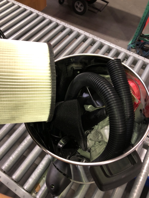Photo 1 of (NON-REFUNDABLE) Shop-Vac 12 Gallon 6.0 Peak HP Wet/Dry Vacuum, Stainless Steel Tank, 3 in 1 Function Portable Shop Vacuum with Attachments, Drain Port, Ideal for Jobsite, Garage & Workshop. 5926211
