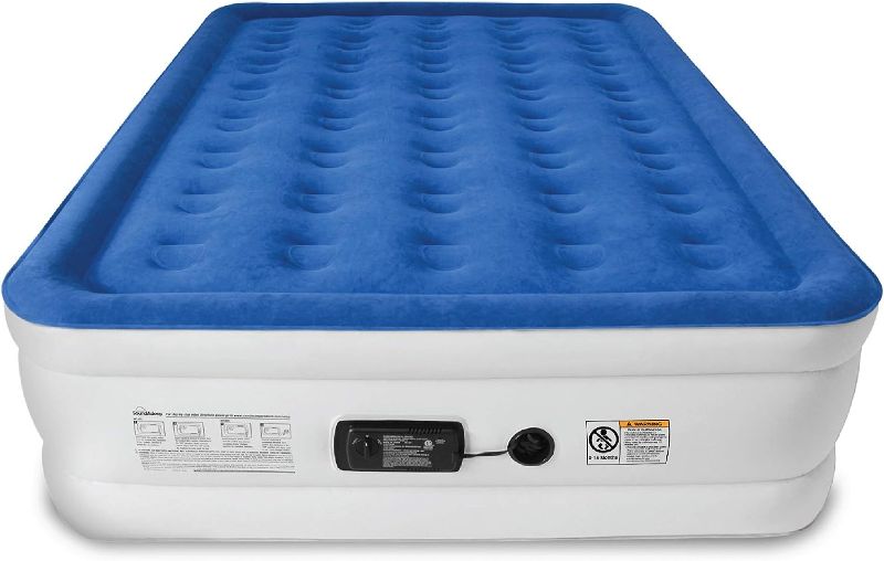 Photo 1 of ***STOCK PHOTO REFERENCE ONLY***
SoundAsleep Dream Series Luxury Air Mattress with ComfortCoil Technology & Built-in High Capacity Pump for Home & Camping- Double Height, Adjustable, Inflatable Blow Up, Portable - Queen Size
