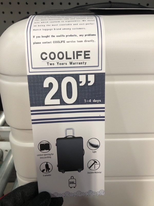 Photo 1 of 20' suitcase white color