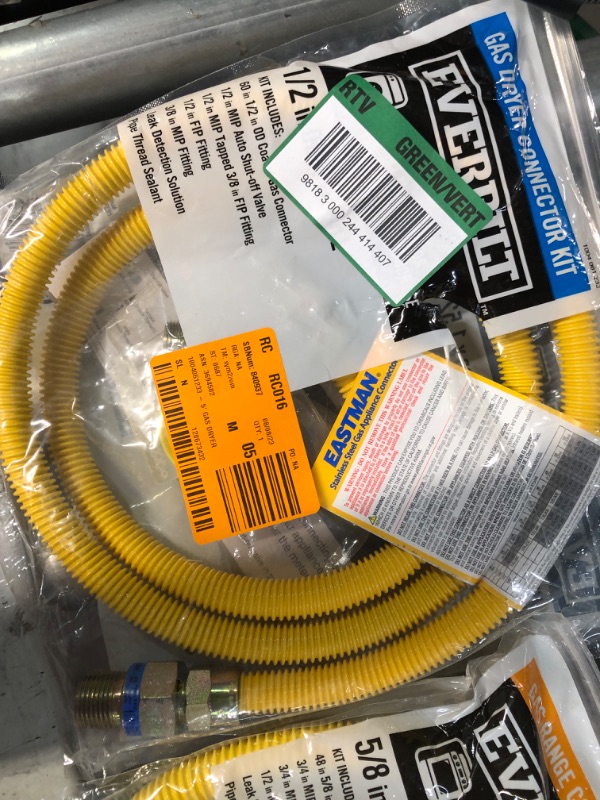 Photo 3 of [missing pieces] gas connector hoses for stoves and dryers(bundle of 5 kits]