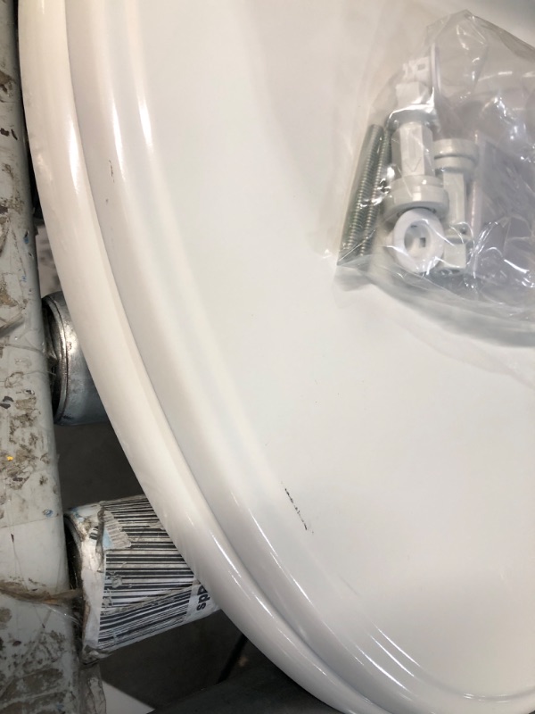 Photo 3 of [light scrapes] Bemis 9170CSLA 000 Alesio Toilet Seat with Chrome Hinges