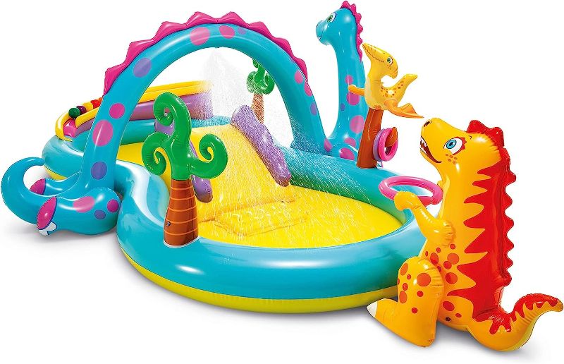 Photo 1 of ***HEAVILY USED AND DIRTY***
Intex Dinoland Inflatable Play Center, 119in X 90in X 44in, for Ages 2+