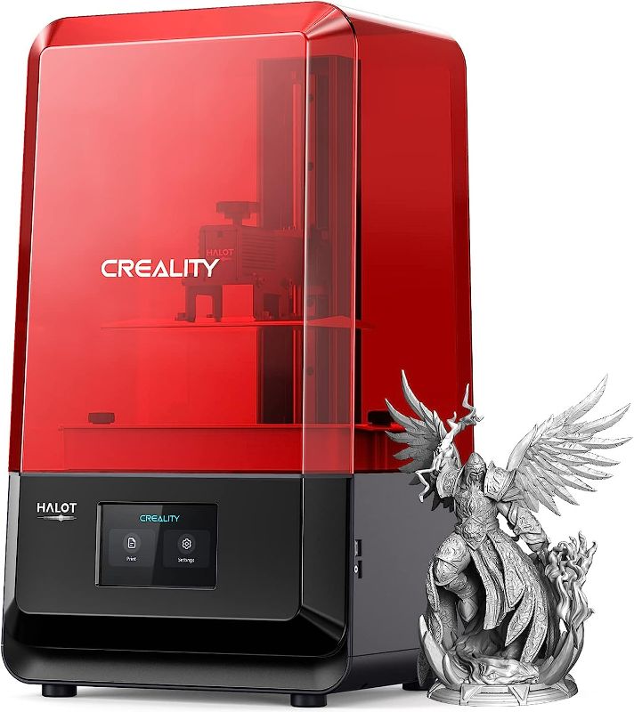 Photo 2 of *USED* Creality Resin 3D Printer Halot-Lite 8.9" Monochrome LCD Screen UV 4K Resin 3D Printers with High-Precision Integral Light Fast Printing WiFi Control Easy Slicing, Larger Print Size 7.55x4.72x7.87in
