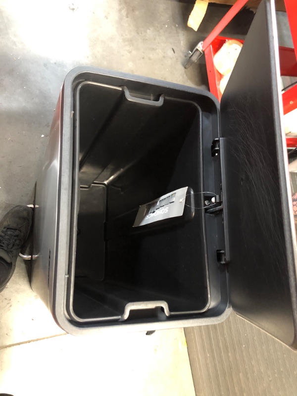 Photo 3 of **USED/MINOR DAMAGE** SONGMICS Trash Can, 12-Gallon Pedal Garbage Can, 