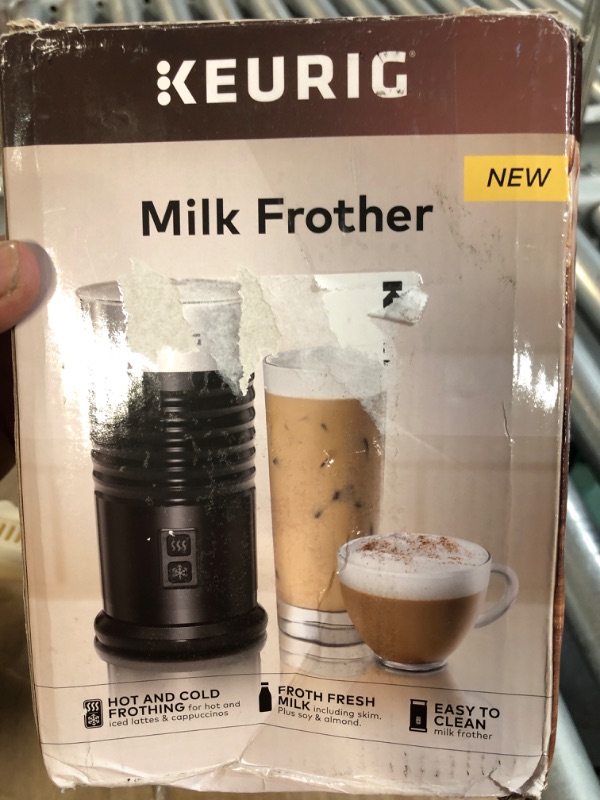Photo 3 of * powers on * unable to test further *
Keurig Standalone Frother Works Non-Dairy Milk, Hot and Cold Frothing, 6 Oz, Black
