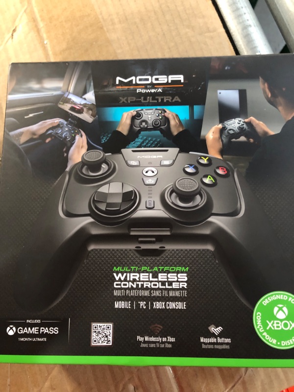 Photo 2 of * item incomplete * missing type -c charger *
PowerA MOGA XP-ULTRA Multi-Platform Wireless Controller for Mobile, PC and Xbox Series X|S