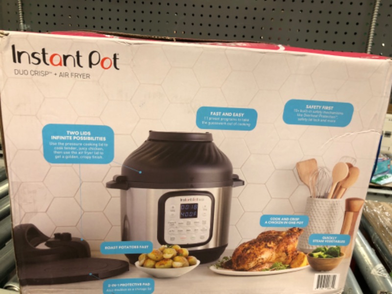 Photo 2 of [READ NOTES]
Instant Pot Duo Crisp 11-in-1 Air Fryer and Electric Pressure Cooker Combo