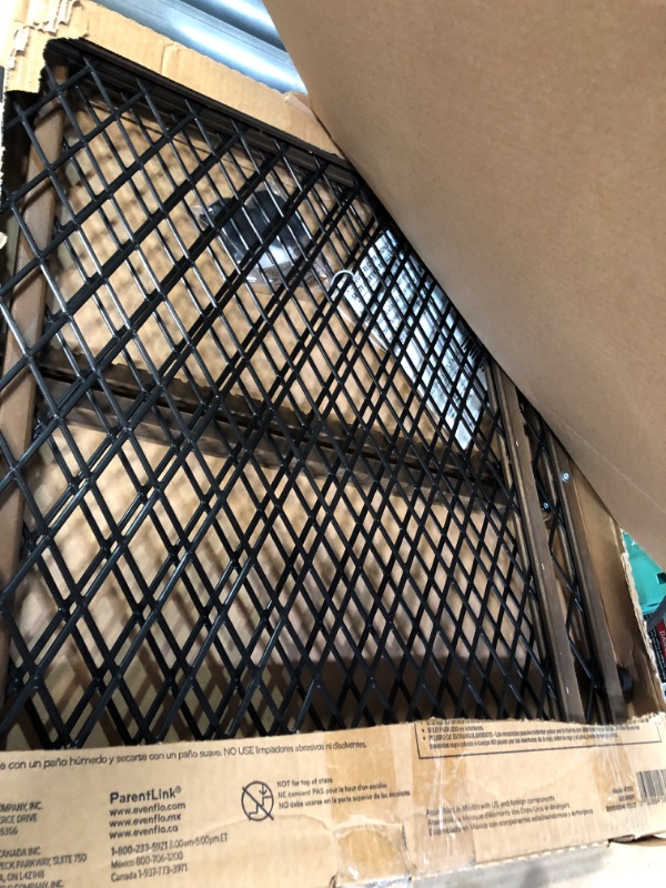Photo 1 of *USED* LITTLE HARD TO OPEN* Position & Lock Baby Gate, Pressure-Mounted, Farmhouse Collection