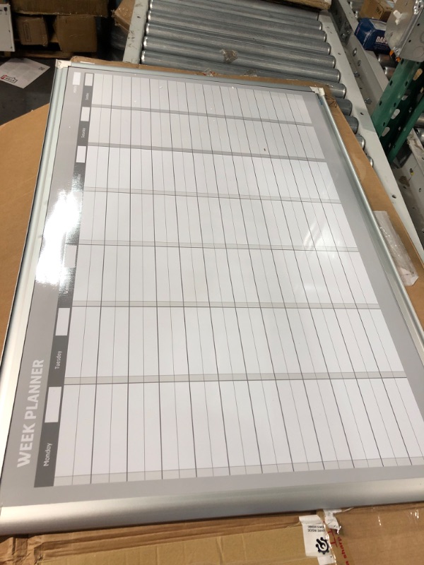 Photo 2 of MasterVision Magnetic in/Out Vertical Planner Board (BVCGA02109830) 36" x 24" Dry-Erase - Vertical