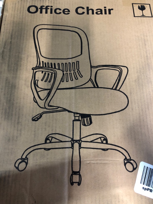 Photo 1 of black mesh office chair