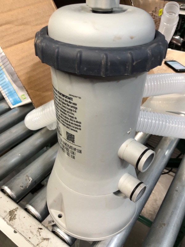 Photo 3 of (USED AND DIRTY ALSO DIRTY FILTER) INTEX 28637EG C1000 Krystal Clear Cartridge Filter Pump for Above Ground Pools