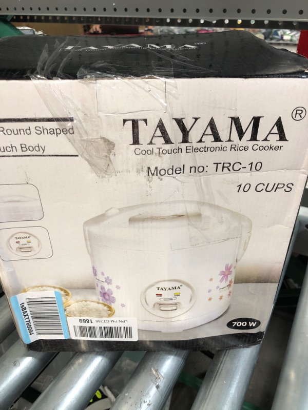 Photo 1 of 20-Cup White Rice Cooker with Steamer and Non-Stick Inner Pot