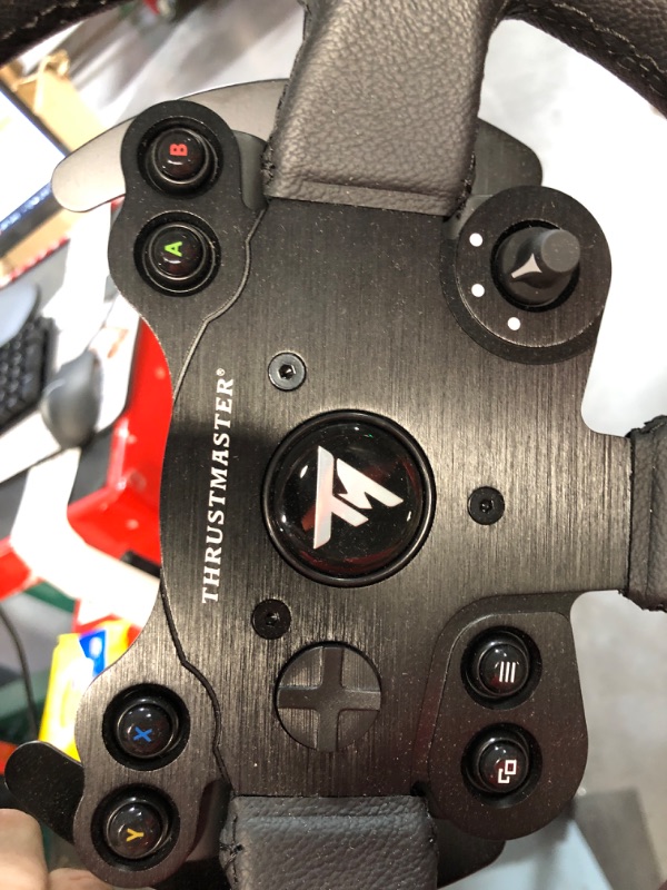 Photo 1 of **PARTS ONLY, MISSING STEERING WHEEL HUB, NON-FUNCTIONAL** Thrustmaster TX RW Leather Edition (XBOX Series X/S, XOne & Windows) 