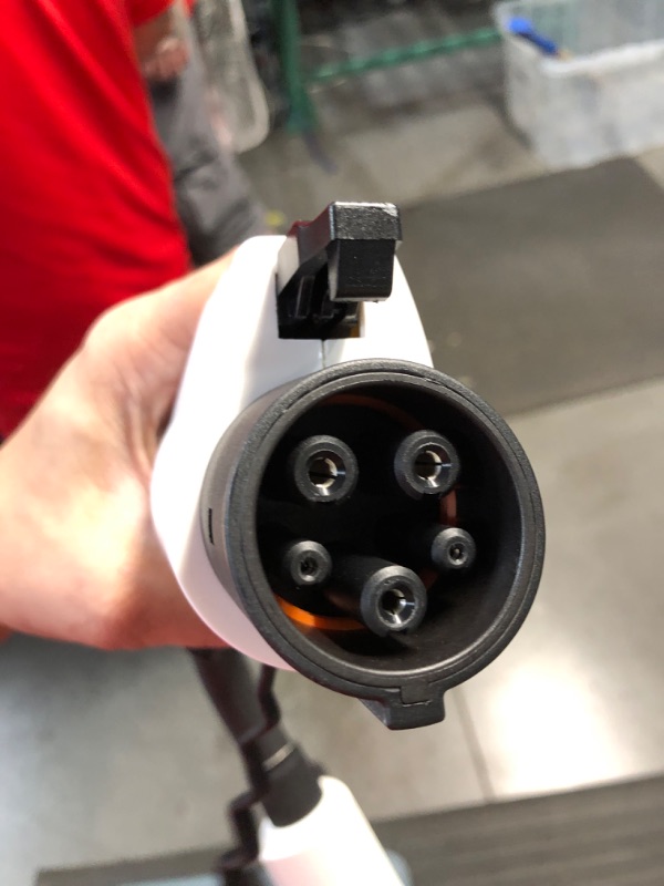 Photo 3 of **PARTS ONLY, DOES NOT CHARGE** 
Lectron Tesla to J1772 EV Adapter | 250V | 40 Amp White