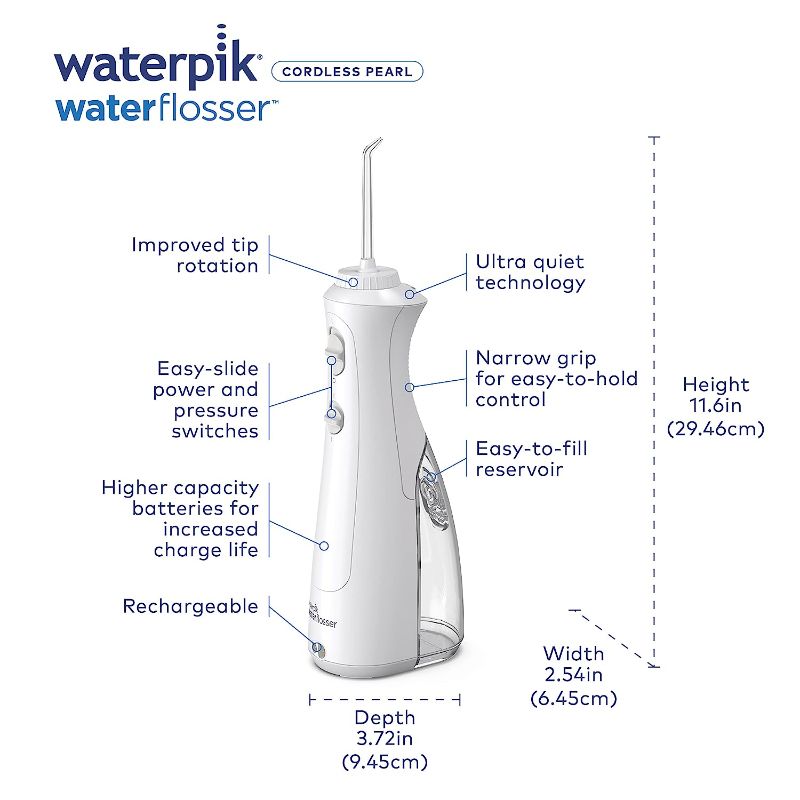 Photo 1 of Waterpik Cordless Pearl Rechargeable Portable Water Flosser