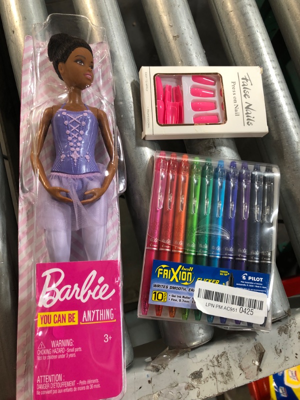 Photo 1 of BUNDLE!!! fake nails for kids, barbie doll, and school pens