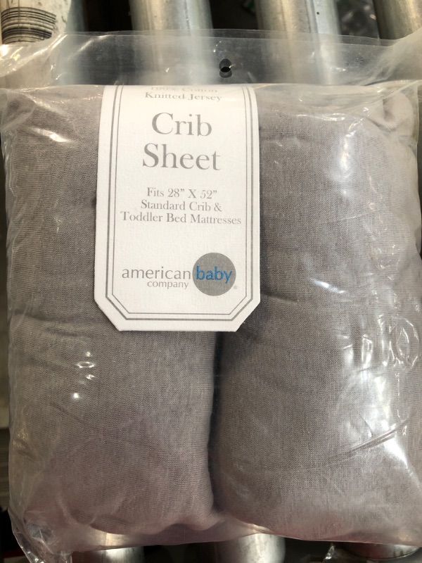 Photo 1 of American Baby Company 2 Pack 100% Cotton Value Jersey Knit Fitted Crib Sheet s , 52x28x9 Inch