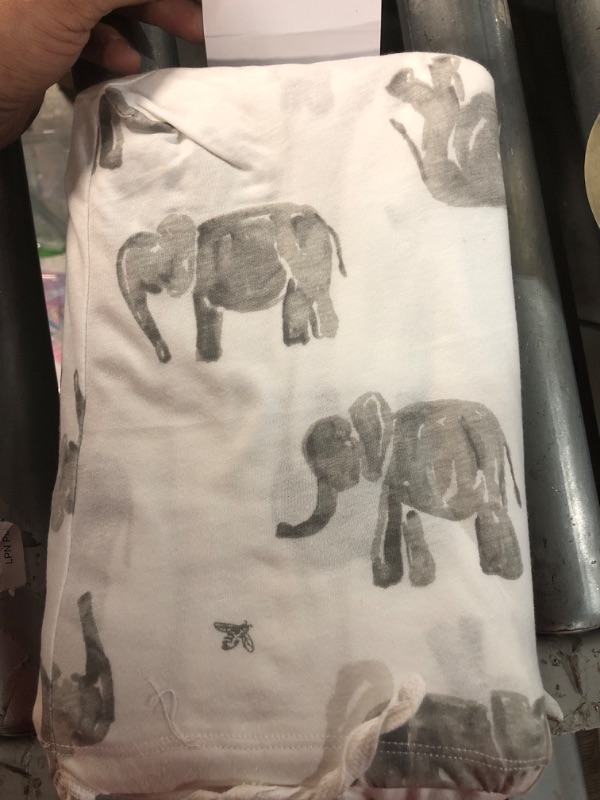 Photo 3 of Burt's Bees Baby - Fitted Crib Sheet, Girls & Unisex 100% Organic Cotton Blossom Elephants