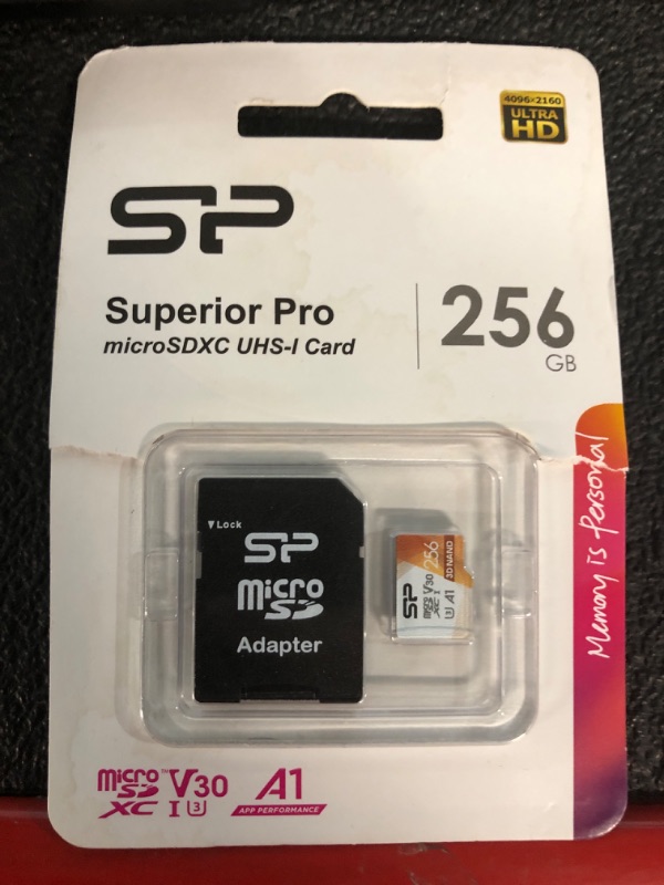 Photo 1 of 256 gb microsdxc UHS-I card with adapter