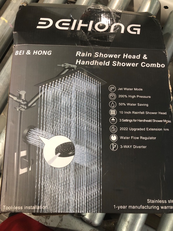 Photo 4 of 10" High Pressure Rainfall Shower Head