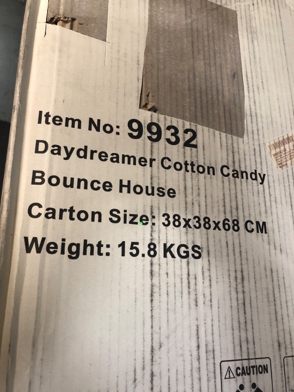 Photo 1 of Bounceland Daydreamer Cotton Candy Bounce House, 8.9 ft L x 7.2 ft W x 6.7 ft H,