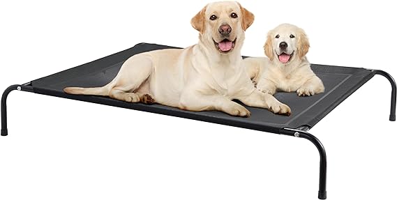 Photo 1 of **USED** Amazon Basics Cooling Elevated Pet Bed, XS to XL Sizes Medium Grey Pet Bed + Poop Bags - 20 Rolls