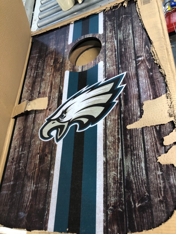 Photo 2 of NFL Pro Football 2' x 3' MDF Wood Deluxe Cornhole Set PHILLY EAGLES TEAM