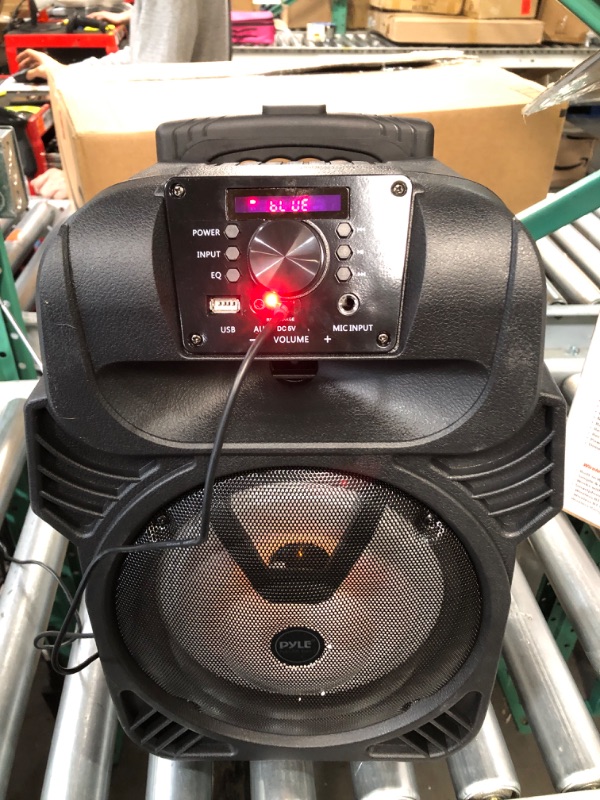 Photo 6 of Pyle 400W Portable Bluetooth PA Loudspeaker - 8” Subwoofer System, 4 Ohm/55-20kHz