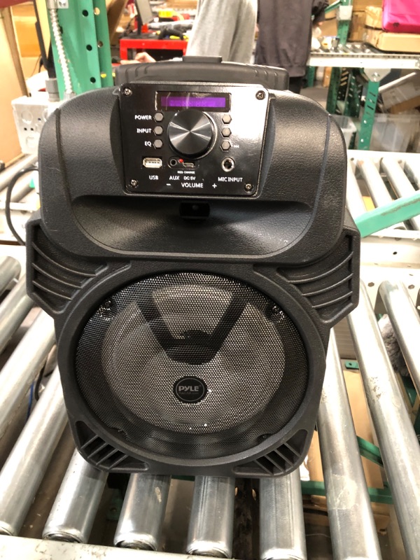 Photo 4 of Pyle 400W Portable Bluetooth PA Loudspeaker - 8” Subwoofer System, 4 Ohm/55-20kHz