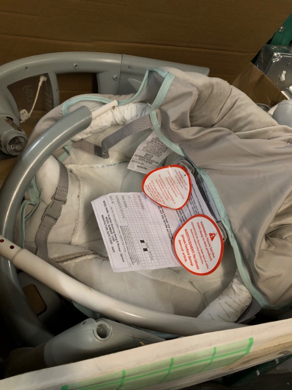 Photo 1 of **SEE NOTES/FOR PARTS**
Ingenuity InLighten 2-in-1 Baby Swing & Rocker - Vibrations, Nature Sounds, Swivel Infant Seat, Light Up Motorized Mobile
