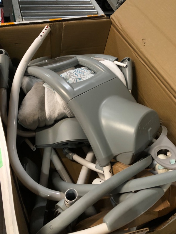 Photo 1 of **SEE NOTES/FOR PARTS**
Ingenuity InLighten 2-in-1 Baby Swing & Rocker - Vibrations, Nature Sounds, Swivel Infant Seat, Light Up Motorized Mobile